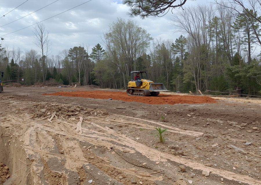 Wolf Creek Farms dozer clearing land